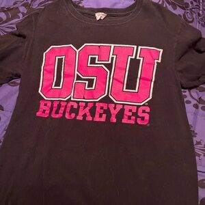 OSU Buckeyes Kids Black and Pink T-Shirt
